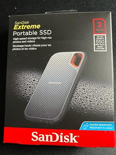 SanDisk 外付SSD 2TB エクストリーム ポータブル 550MB/秒